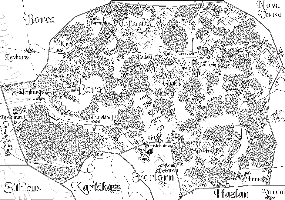 Barovia map