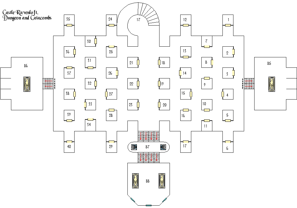 Castle Ravenloft - Dungeons and Catacombs