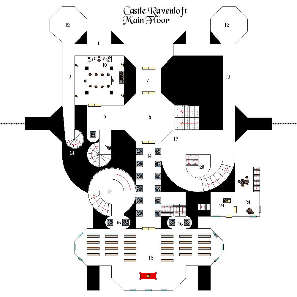 Castle Ravenloft - Main Floor