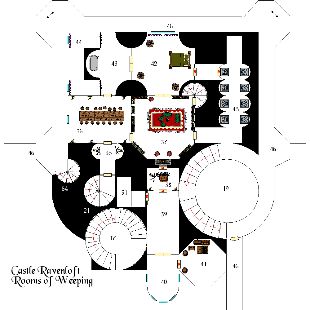 Castle Ravenloft - Rooms of Weeping