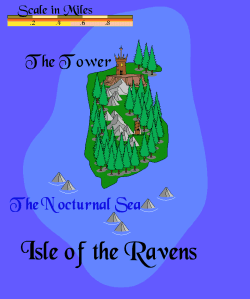 The Isle of Ravens map