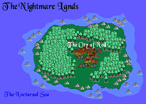 The Nightmare Lands map