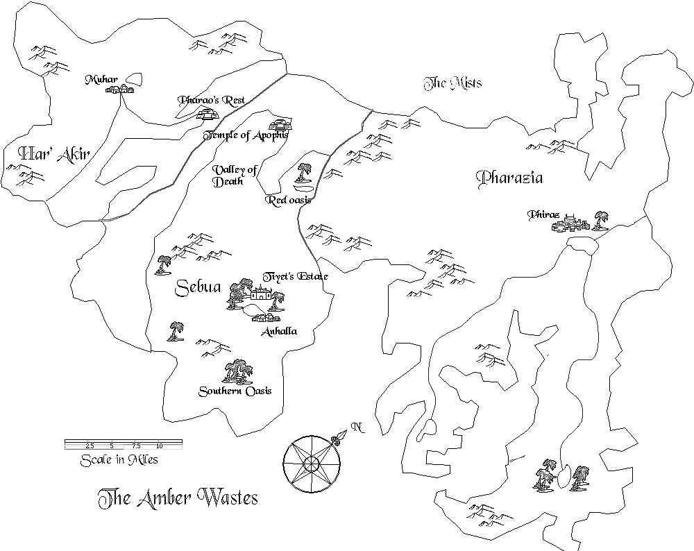 The Amber Wastes map