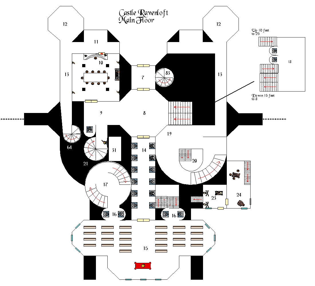 Castle Ravenloft - Main Floor