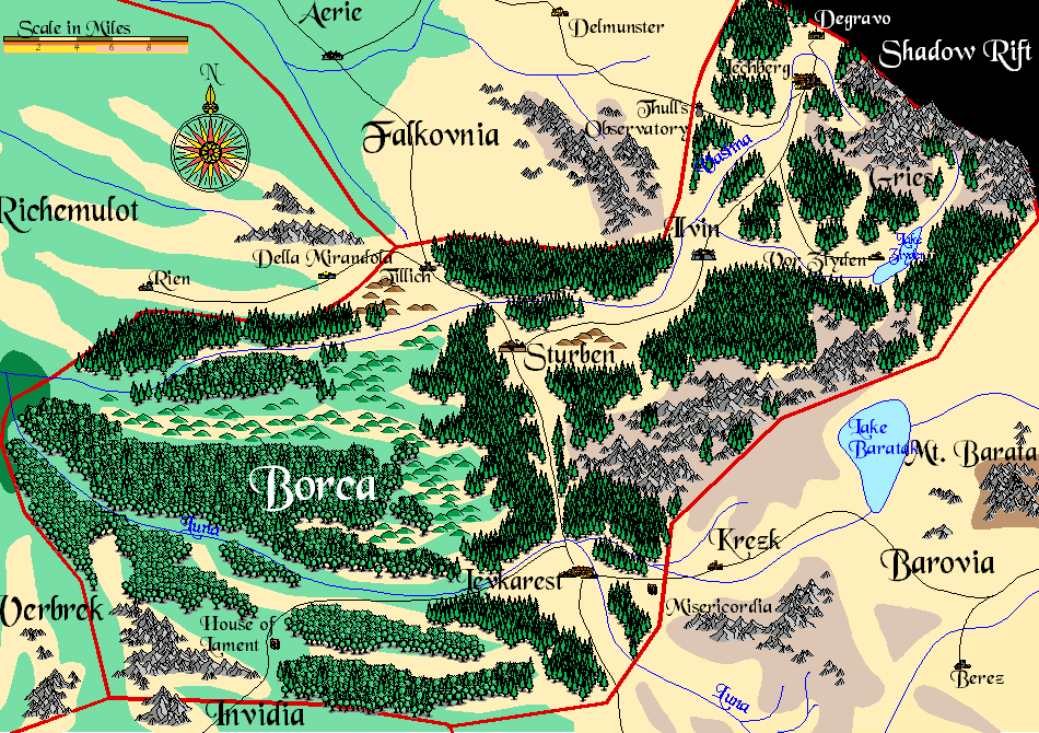 Borca map