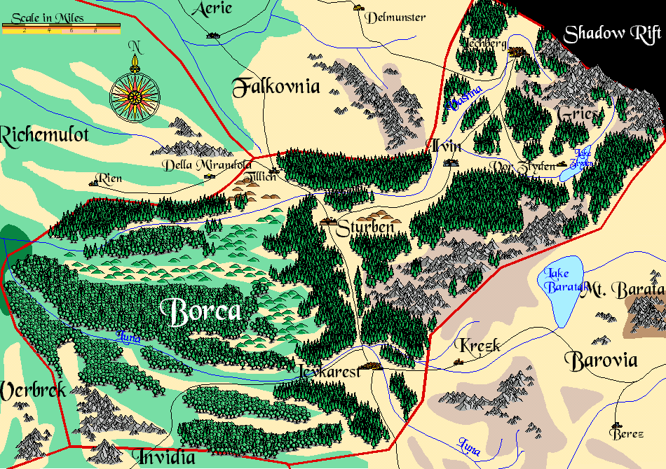 Borca map