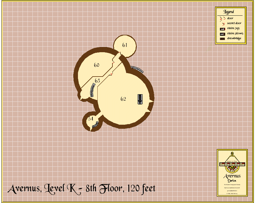 Avernus, Level K, 8th floor, 120 feet