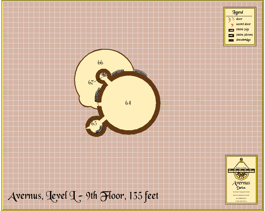 Avernus, Level L, 9th floor, 135 feet