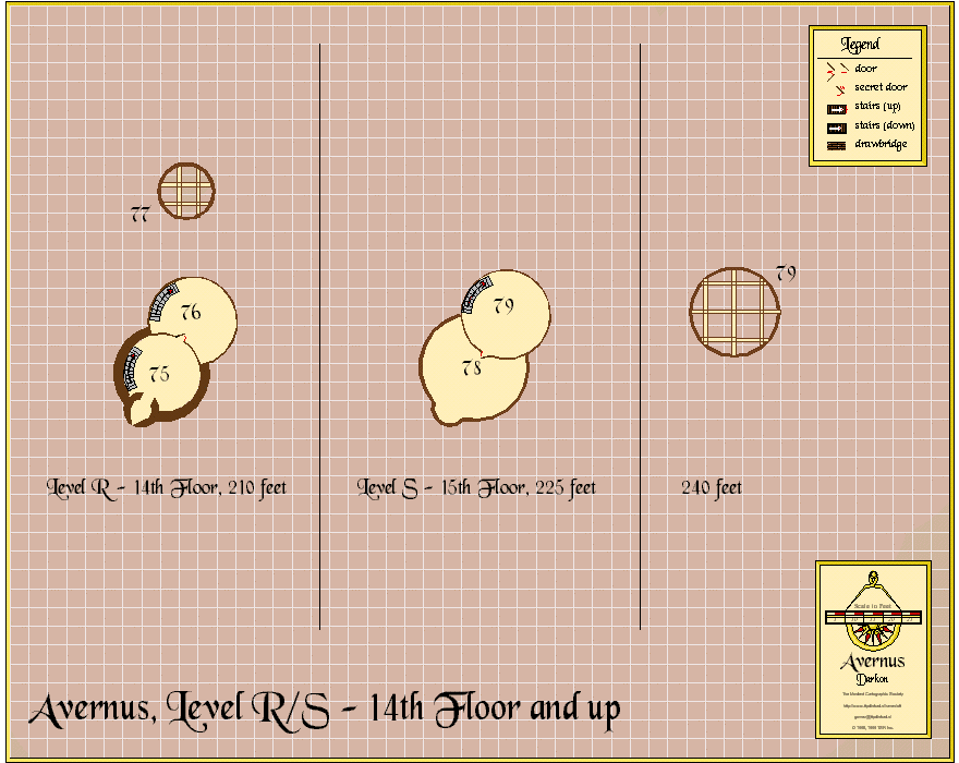 Avernus, Level R/S, 14th and 15th floor, 195 feet and up