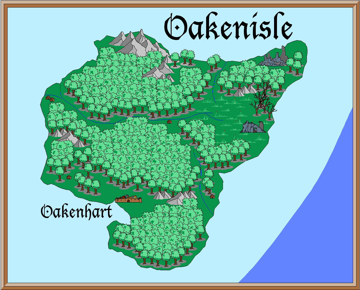 Oakenisle map