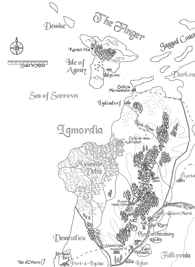 Lamordia map
