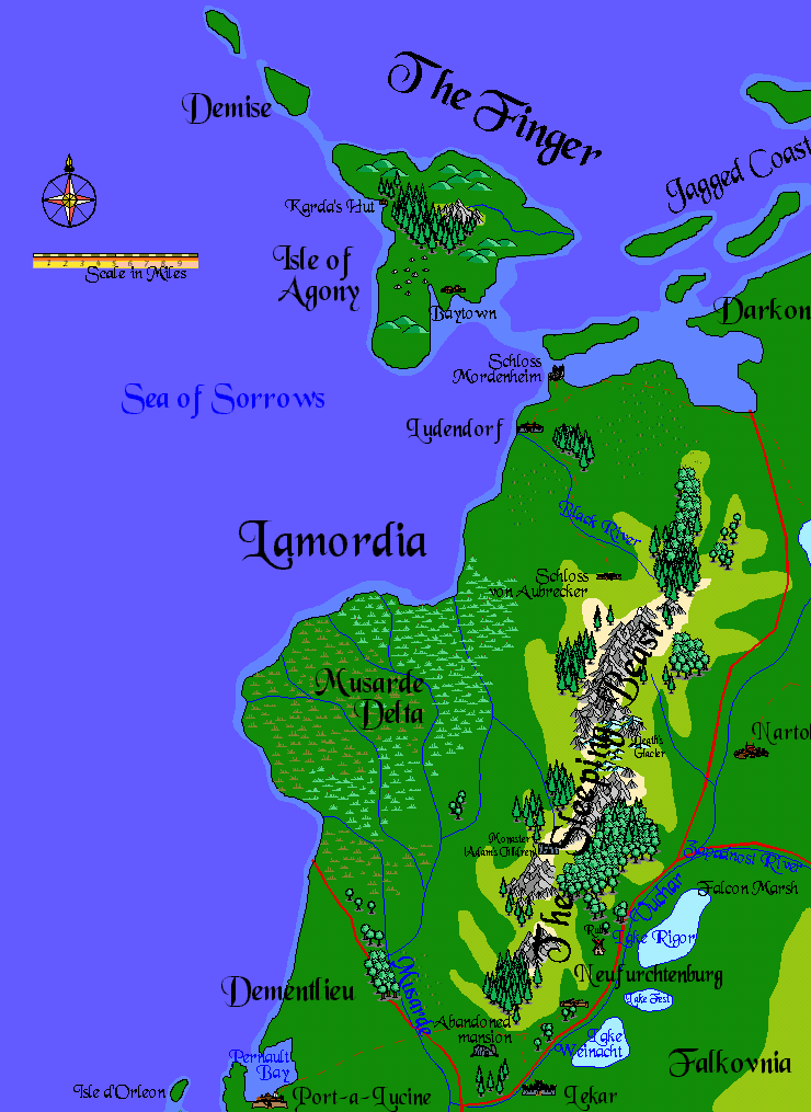 Lamordia map