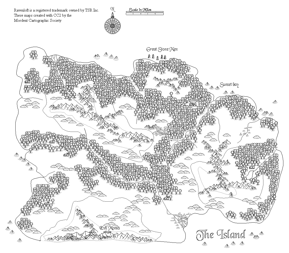 The Island map
