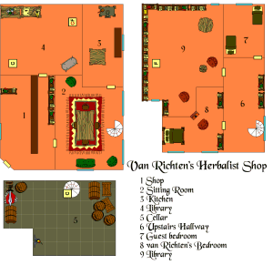 Van Richten's Herbalist Shop Map