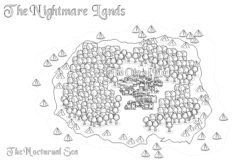 The Nightmare Lands map