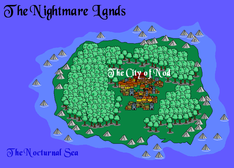 The Nightmare Lands map