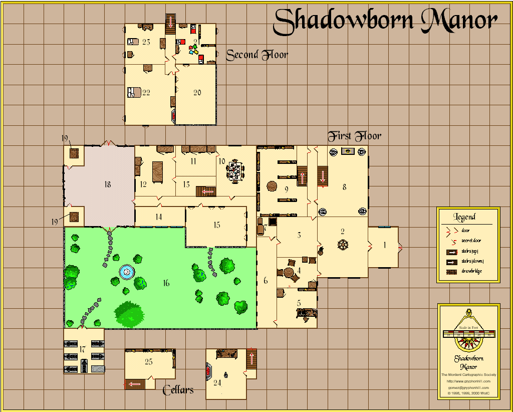 Shadowborn Manor map